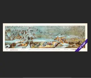 Mormon Pioneer Map Route Nauvoo To Great Salt Lake Utah 1899 Historic LDS Chart Of Latter Day Saints Trek