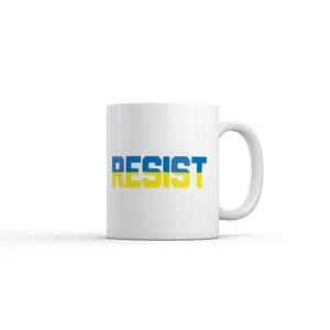 Ukraine Resist  Mug Funny Awesome Graphic Novelty Coffee Cup - 11oz Funny Coffee Mugs Ceramic Printed Drinkware Cup