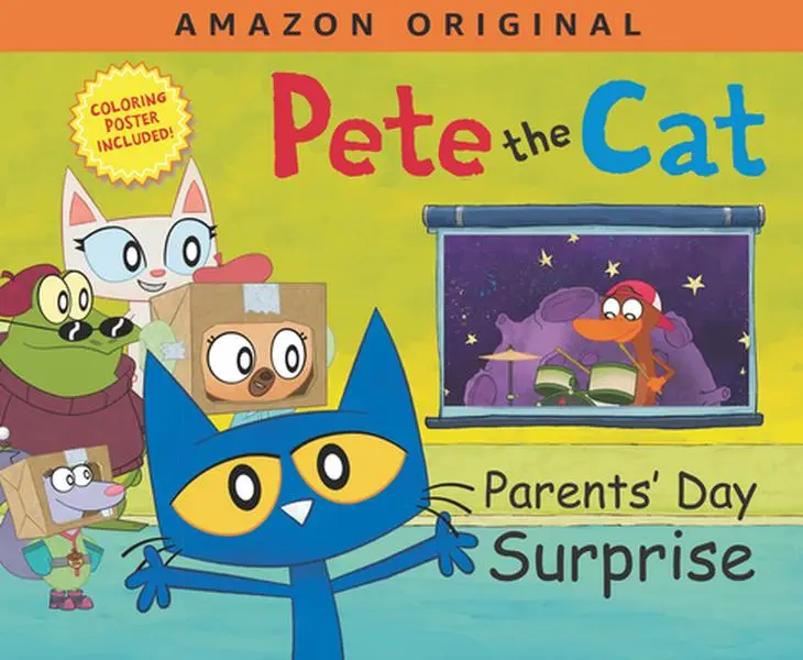 USED Book - Pete the Cat Parents' Day Surprise: A Father's Day Gift Book from Kids by Dean, James (Hardcover) - english