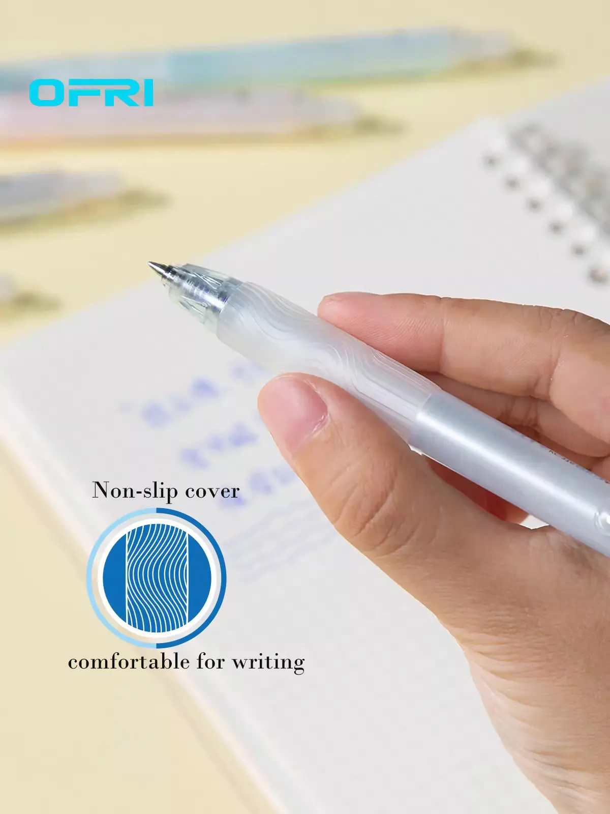 5PCS Erasable Gel Pen 0.5mm, 3 Color Retractable Friction Pens - Write Smoothly, Erase Cleanly with Rubber Tip, No Ghosting for School Exams & Office Note Taking