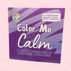 Color Me Calm Coloring Book Premium Artist Edition with 44 Inspirational Quotes for Relaxation & Mindfulness by Color 'n Chill