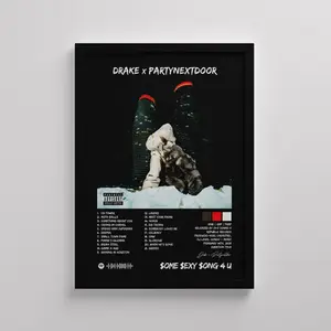 Drake x SSSU4 Album Poster, Tracklist Print, Rap Music Wall Art, Hip Hop Album Decor, Urban Poster