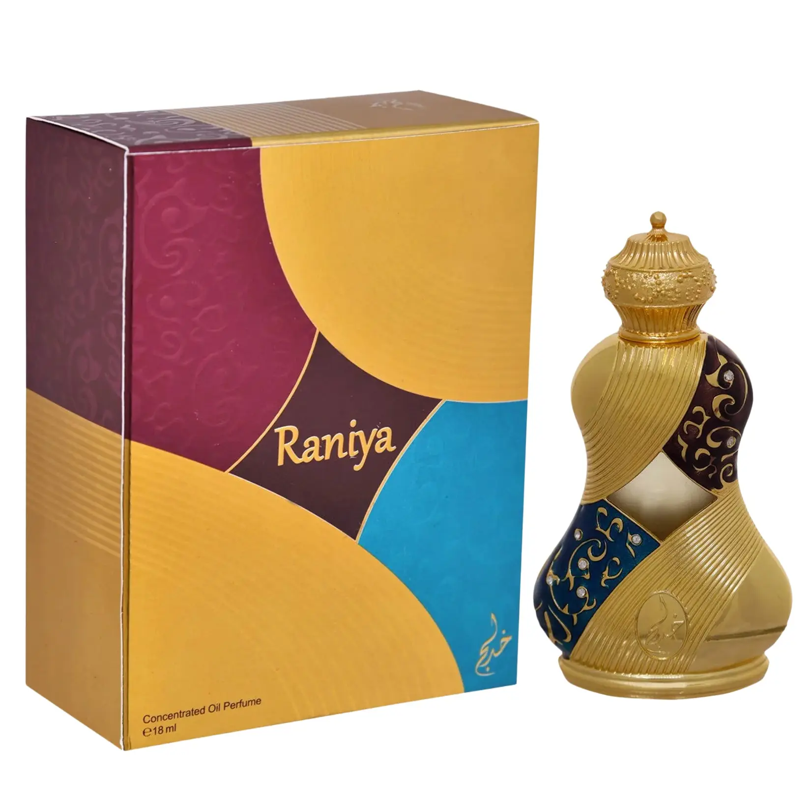 Khadlaj  Raniya for Unisex Concentrated Perfume Oil, 0.61 Ounce