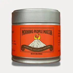 Morning People Matcha 30g Tin - Premium Organic Japanese Matcha - No Bitterness - 15 Servings Traditional Tea - Certified Organic & Quality Crafted