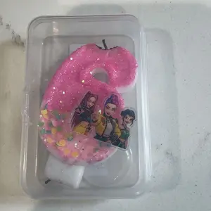 Fashion Girls Group Birthday Cake Party Candles With Age Number, 3/4/5/6/7 Years Old Birthday Cake Candles, Anniversary Festive Celebrations Supplies,Cartoon Character Design Birthday Cake Candles,Best Creative Birthday Cake Decorations, Cake Decorating