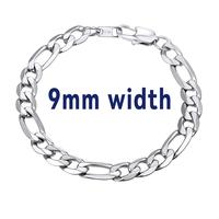 Smooth Figaro-9mm Width-Steel