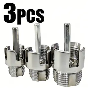 3-Piece Internal & External Pipe Thread Maker, PVC Pipe Thread Processing Tool, 1/2 3/4 1 Inch Thread Dies, Compatible with Household Repair Electric Drills