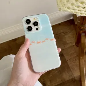 Cute Fish Pattern Phone Case, Decorative Phone Protector Cover, Phone Accessories Compatible with iPhone 16 Pro Max 15 14 13, Casing