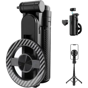 Phone Tripod & Selfie Stick,360? Rotation Travel Selfie Stick,4-in-1 Portable Travel  in  Extendable Cell Phone Tripod with  Remote for ,Android,Video Recording