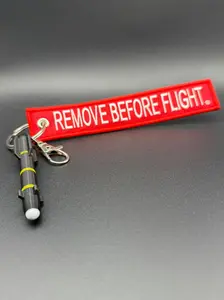 Hellfire Missile Keychain with Remove Before Flight Tag