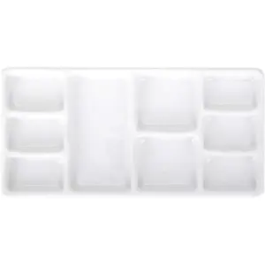 White Square Ceramic Artist Paint Palette,Porcelain Watercolor Palette,Ceramic Mixing Tray for Watercolor Gouache Painting