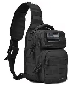 Tactical Sling Range Diaper Bag (Black)