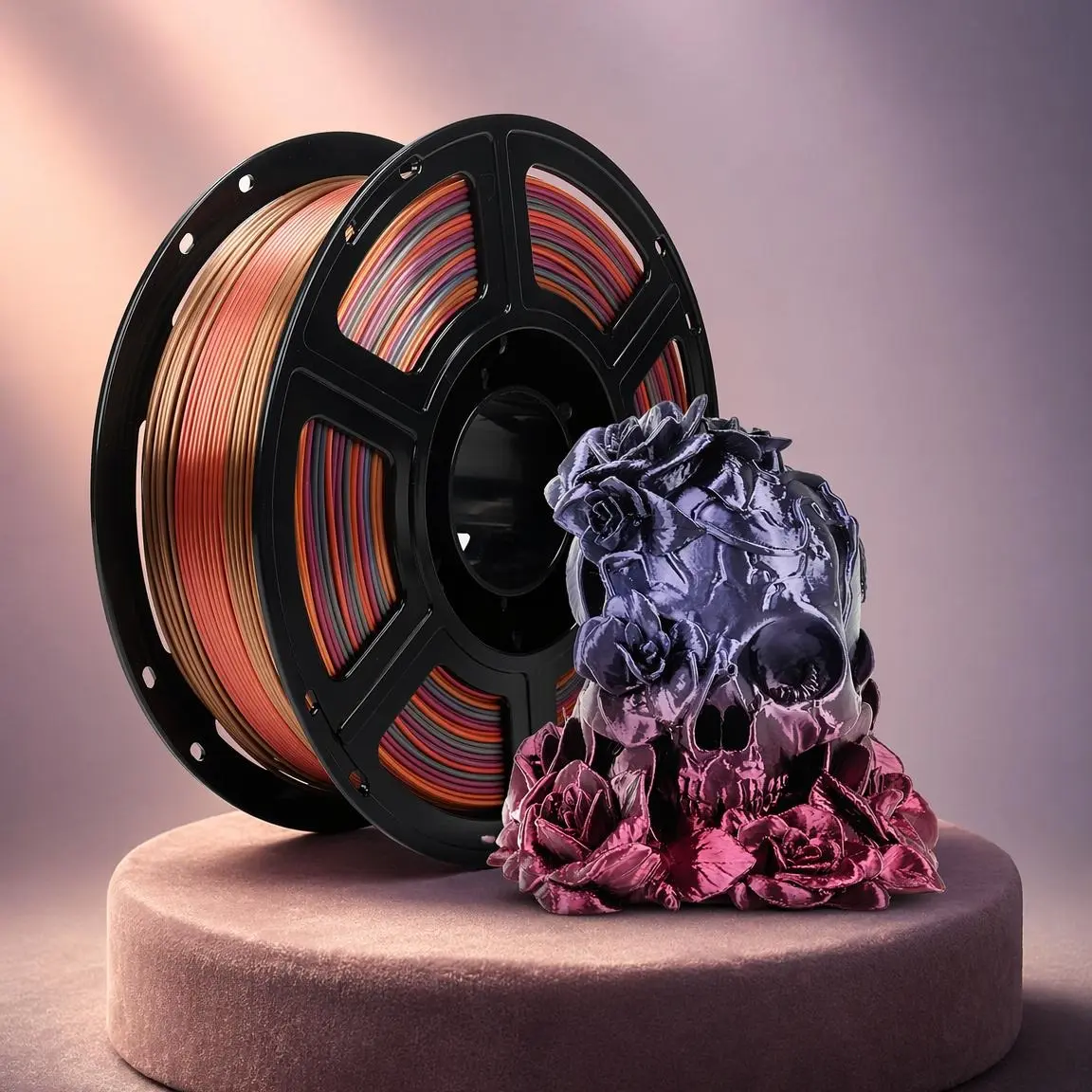 Flashforge Silk  Waltz PLA Filament 1.75mm , 3D Printer Filament 1kg (2.2lbs) Spool, Smooth and Silky Texture 3D Printing Filament, Dimensional Accuracy +/- 0.02mm