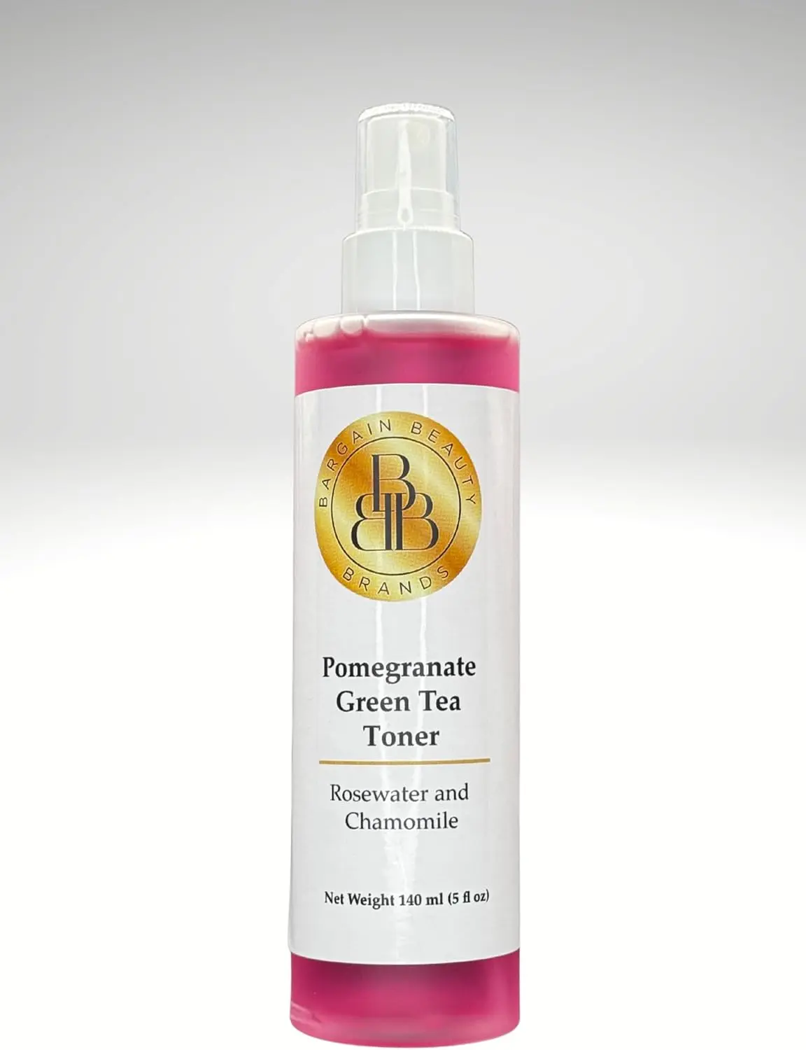 Pomegranate Green Tea Toner – Vegan, Gluten Free – Antioxidant-Rich Facial Toner for Refreshing & Revitalizing Skin – 140 ml / 5 fl oz
