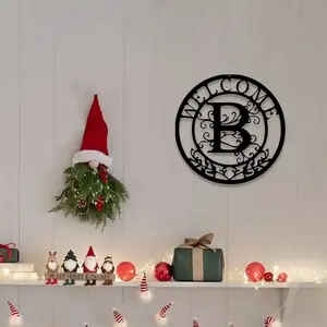 1pc Metal Monogram N Wall Art, Metal Monogram N Initial Statue Mural, Perfect for Outdoor Home Decor, Ideal Unique Gift for Home, Suitable for Outdoor, Black Wall Decor, Welcome Plaque, Low Maintenance, Metal Signs for Outdoors, Wall Art Decoration