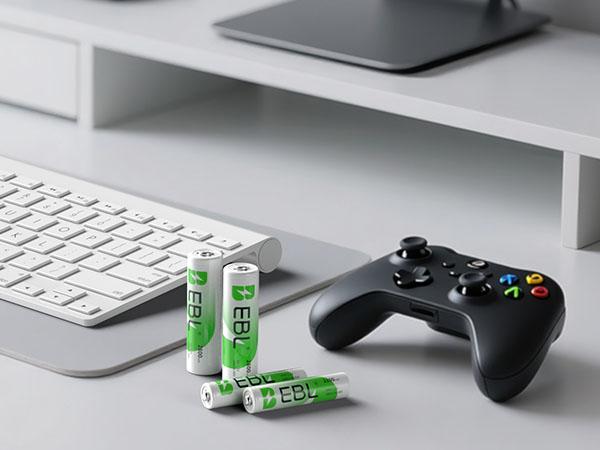 EBL AA AAA Rechargeable Batteries with Upgraded 808 Individual Charger, 1.2V 2800mAh Double A Batteries,Long Lasting Recharerble AA AAA Ni-Mh battery with Integrated Charing Storage Box