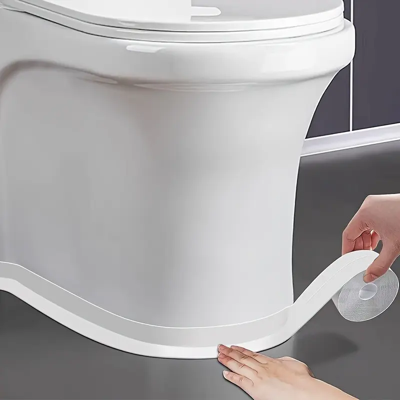 3/6/9 Rolls Kitchen Bathroom Seal Tape, Self-Adhesive Design, Moisture Proof, Leakproof Airtight Seal, Aesthetic Improvement, Suitable for Sink, Bathtub, Other Bath Areas