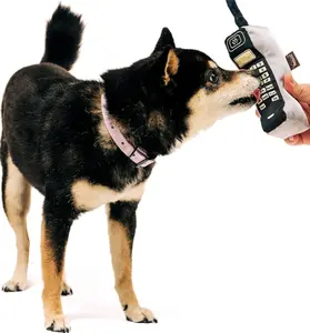 P.L.A.Y. Cute Plush Dog Toys - 1990s Classics Themed Durable Squeaker Crinkle Chew Toy, Great for Puppies & Small, Medium, Large Dog - Machine Washable, Recycled Material (90s Are Calling Block Phone)