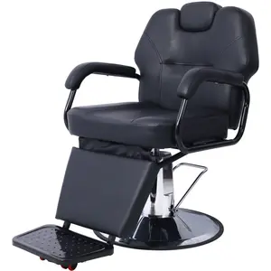 Salon Chair for Hair Stylist, 360 Degree Rotating Barber Chair with Heavy Duty Hydraulic Pump, Spa Beauty Equipment for Hair Stylists, Tattoo Artists, Cosmetologists (Black)