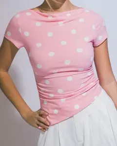Lucy Polka Dot Top (Pink)