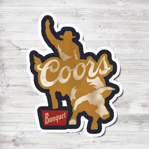 Coors Banguet Sticker Decals for Guns Laptop Water Bottles Books Motorcycles Cars Bicycles, Waterproof Stickers