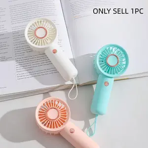 Portable Handheld Mini Fan, Handheld Cooling Fan, Three-Speed Adjustable, USB Rechargeable, Ideal for Commuting, Travel, Outdoor Activities, Summer Essential