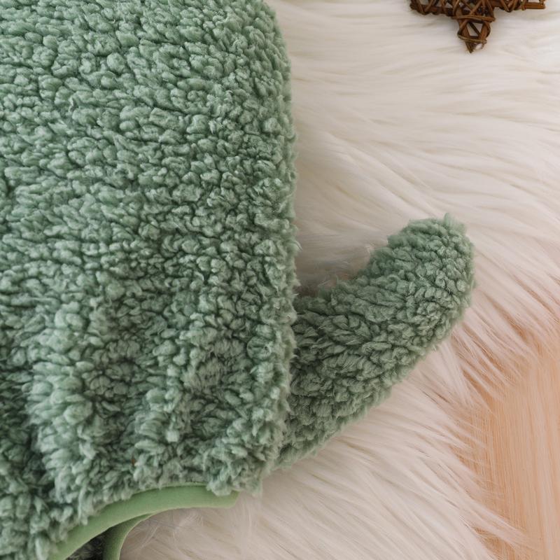 Newborn Baby Boy Girl Halloween Costume Dinosaur Costume Plush Sleeveless Hood Romper My First Halloween Baby Girl Boy Outfit