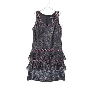 Pre-owned CHANEL Silk Small Leather Goods Coco Mark Dress