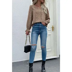 Cheetah Print Blouse