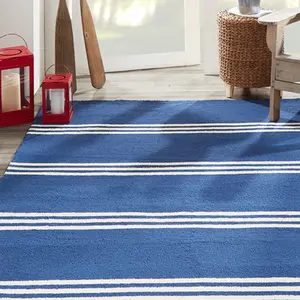 Momeni Durable Polypropylene Indoor/Outdoor Rug 2' X 3' – UV-Resistant, Lattice, Stripe & Floral Design for Patios, Courtyards, and Pool Areas