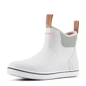 SUREWAY Women's Ankle Fishing Deck Boots for Women,Short Waterproof Neoprene Rubber Rain Boots,Lightweight Garden Work Shoes for Women,Upgraded Slip Resistant,Durable Comfortable Footwear Girl