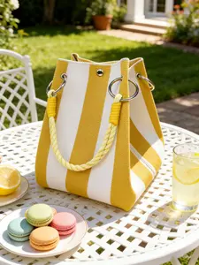 Women's Fashion Knitted Handbag, Single Shoulder Bag, Travel Accessory, Ideal for Daily Use & Special Occasions