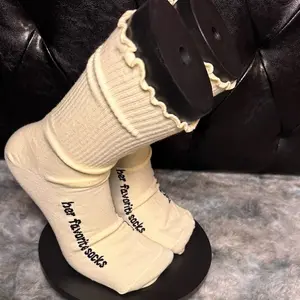 Her Favorite Socks - Ruffle Cuties - Banana Cream