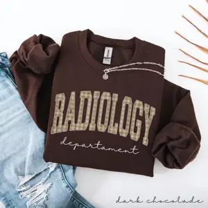 Radiology Department Sweatshirt, Gingham Rad Tech Crewneck, Xray Technologist Gift, Trendy Radiology Tech Sweater, Rad Tech Graduation Gift