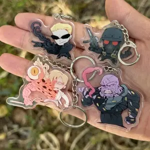 Resident Evil Keychain HUNK Wesker William Birkin Nemesis Double Sided Bag Charm Game Fan Gift RE Requiem