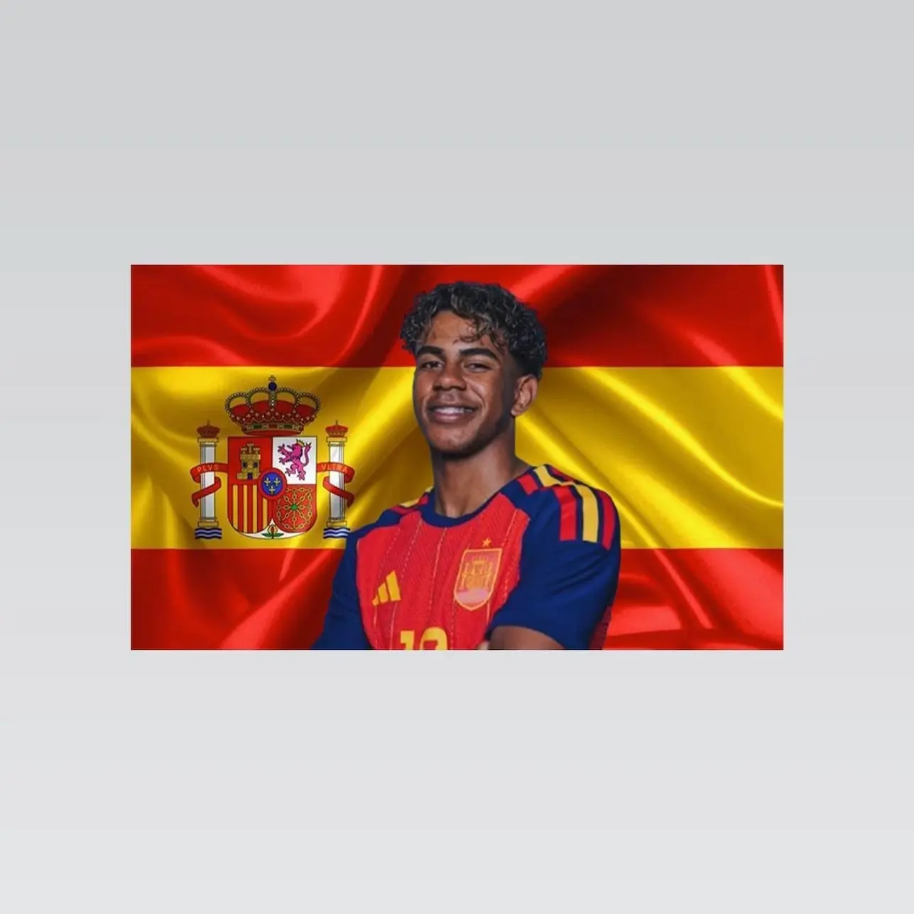 Lamine Yamal Spain Flag Tapestry – Football Wall Art | Spanish Flag Decor | Soccer Fan Banner | Sports Room Gift Lightweight Indoor Wall Art