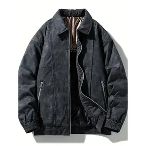 Bmuvlss Men'S Heavy-Duty Winter Jacket - Thermal Insulated Coat with Zipper Closure, Loose Fit Work Jacket for Cold Weather, Non-Stretch Fabric, Front Pockets - Ideal for Construction, Outdoor, Everyday Use - Pastel Pink Outerwear, Outdoor Clothing, Casua