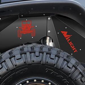 Nilight Front Inner Fender LinersWheel Cover Fit for 2007-2018 Wrangler JK JKU 4WD (4-Door/2-Door) Unlimited Bolt-on Style Fender Flares Splash Guards,2 Years Warranty