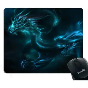 Unique Design Mouse Pad Cool Blue Dragon Design Gaming Mousepad