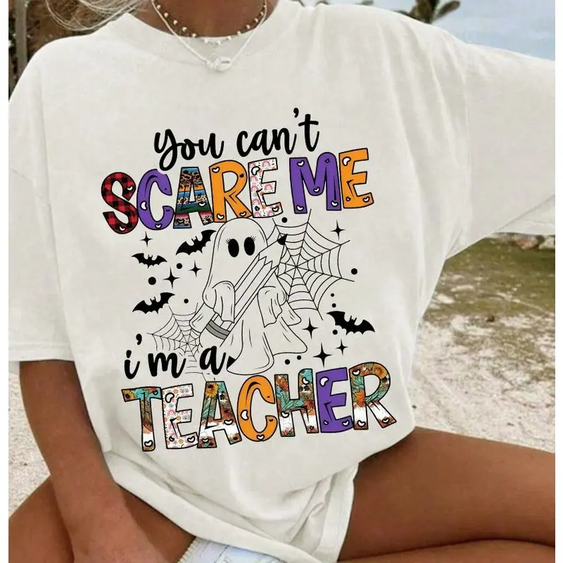 Funny Troublemaker Teacher's Washed T-Shirt, Vintage Short-Sleeve, Comfort & Breathable Top, Shirts Women, Teacher's Day Gift, Back to School Outfit