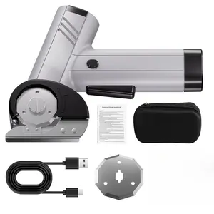 USB Cordless Electric Handheld Fabric Scissors with 1.5Ah Rechargeable Battery Powerful Motor for Effortless Cutting of Cardboard Fabrics & Plastics