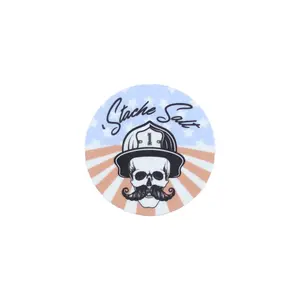 2" Round Salty Helmet Stickers