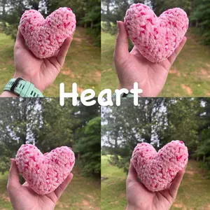 Hand Crocheted Heart - Crocheted Heart