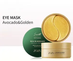 ZOZU Avocado & Golden Eye Mask - Rich in Avocado Fruit Essence for Moisturizing Smooth & Delicate Skin - Hydrating & Nourishing Daily Eye Patches Eye Treatment Mask Hydrate Gentle Moisture eye patches under eye patches lash serums for growth eye mask