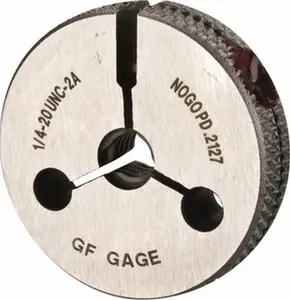 GF Gage Threaded Ring Gage: 1/4-20 Thread, UNC, Class 2A, No Go Class 2A R0250202ANK