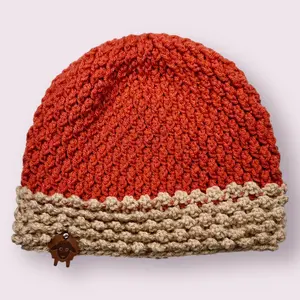 Pumpkin Acorn Alpine Beanie