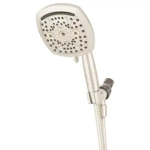 5" Contour 9 Spray Handheld Shower Head Brushed Nickel - Oxygenics 5" Contour 9 Spray Handheld Shower Head Brushed Nickel - Oxygenics