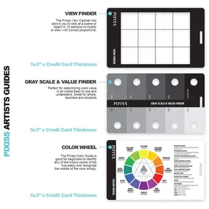 PIXISS Proportional Divider Drawing Tool & Drawing Guides Bundle