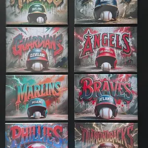 Baseball Graffiti-Style Magnets