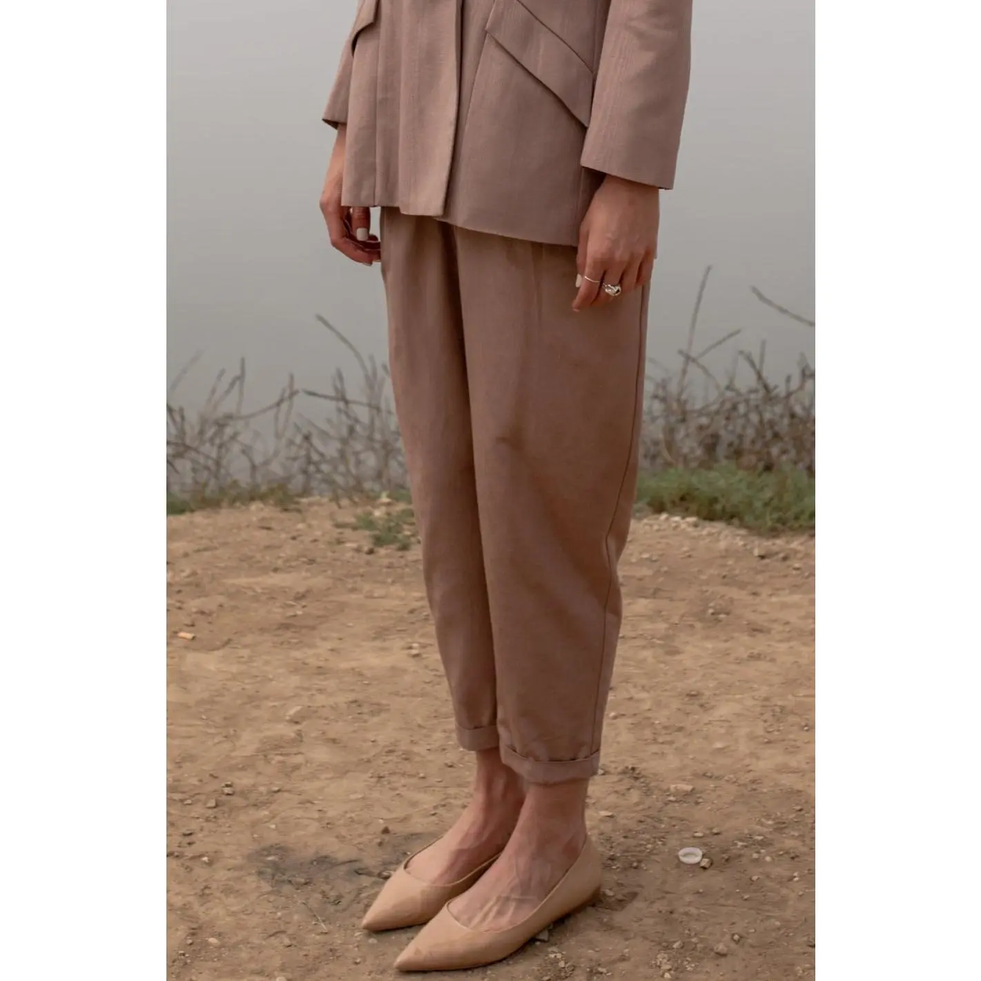 Boyfriend Pant - Blush Moire